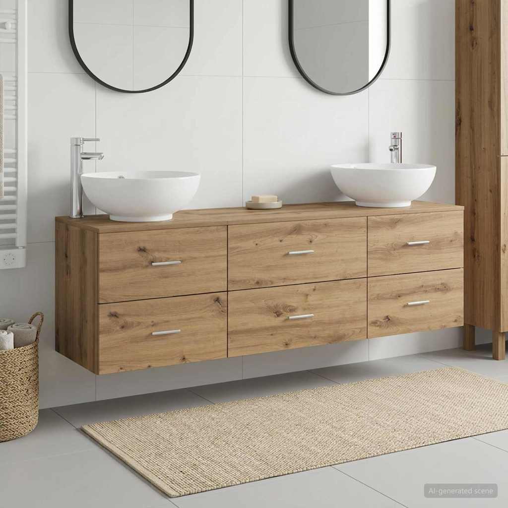Badevrelsesmbel st 3 stk. Artisan-eg 49,5 x 44,5 x 65 cm