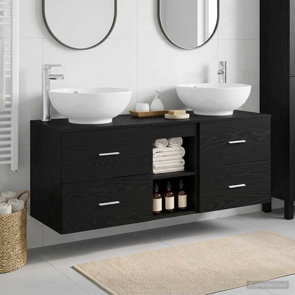 Badevrelsesmbel st 3 stk. Sort 49,5 x 44,5 x 65 cm