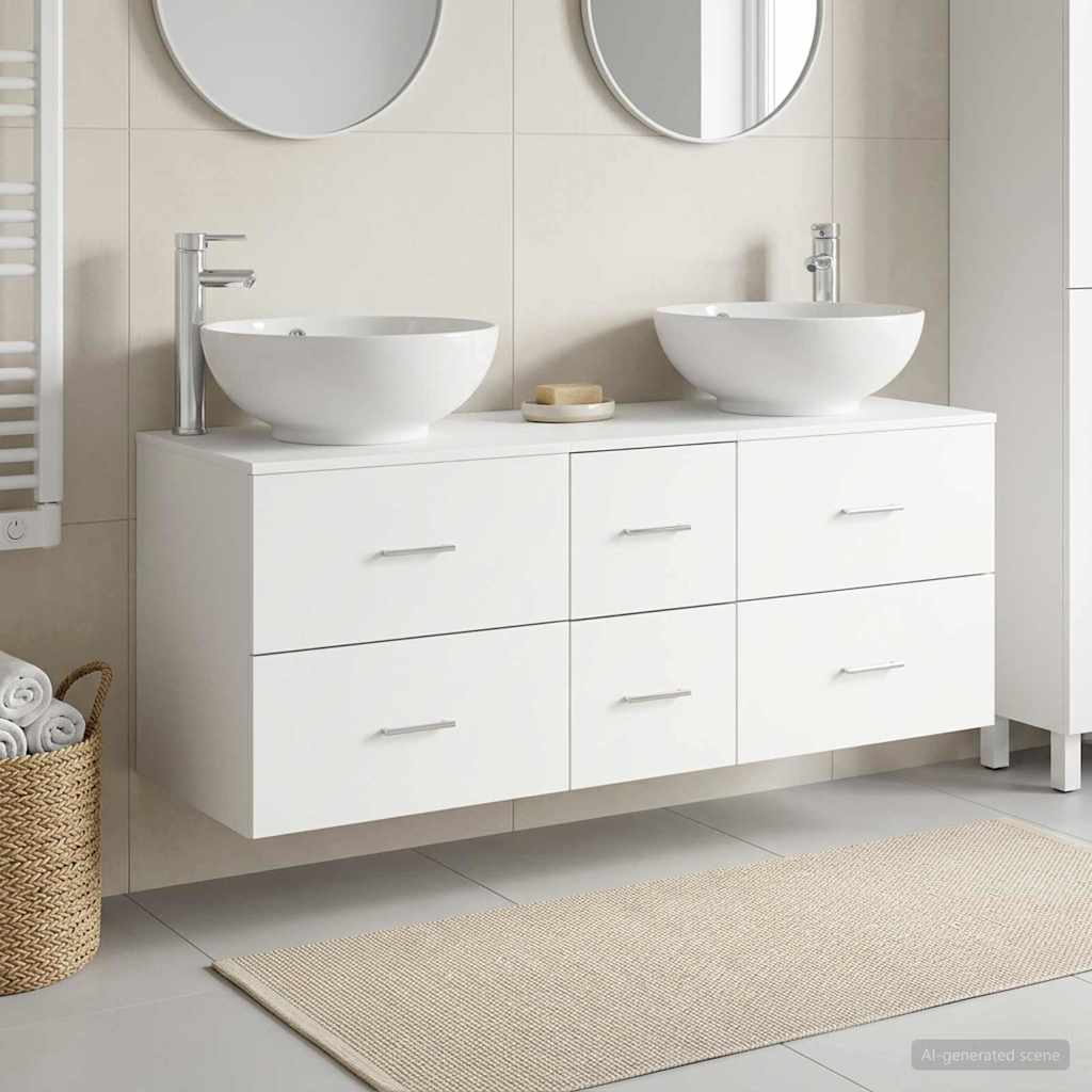 Badevrelsesmbel st 3 stk. Hvid 49,5 x 44,5 x 65 cm