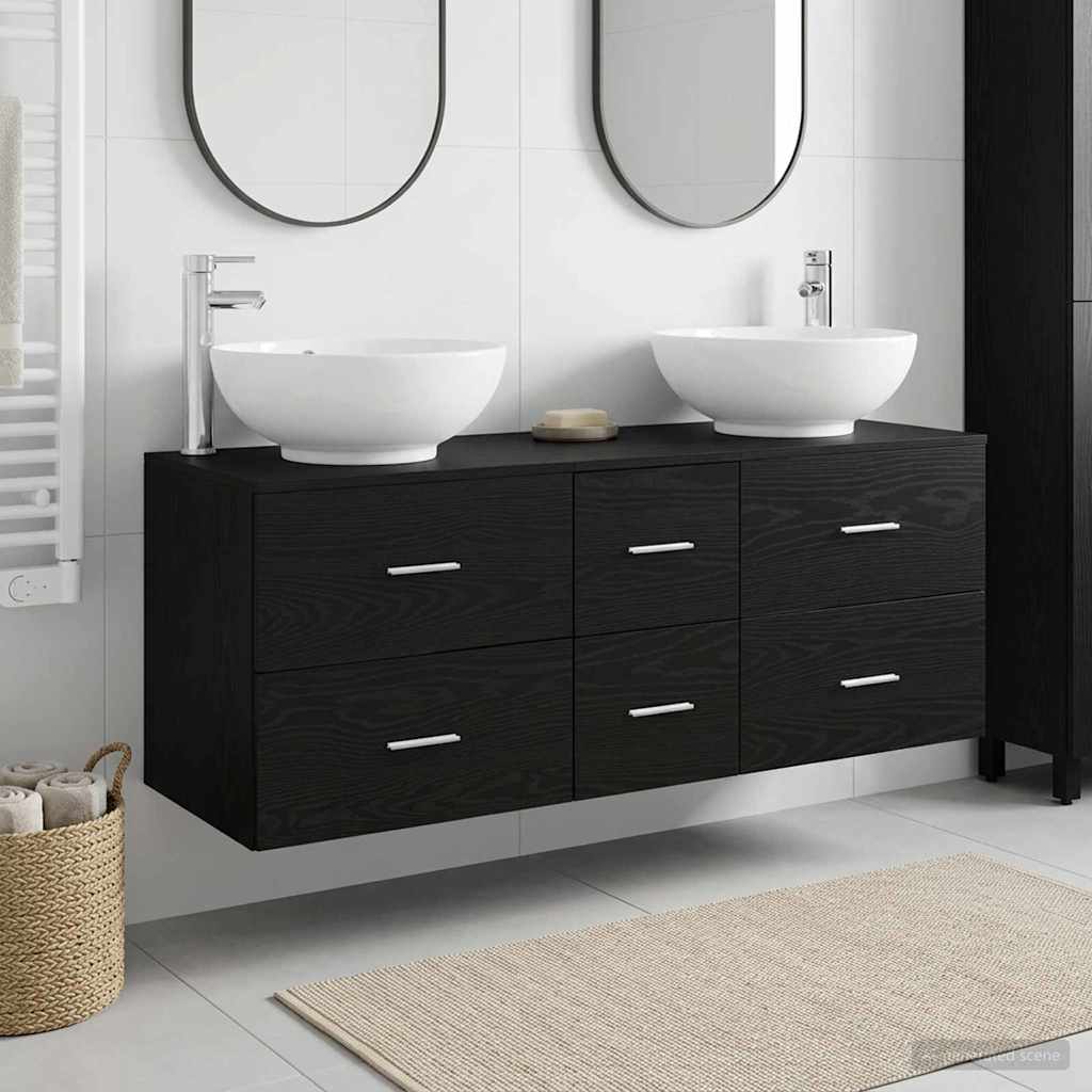 Badevrelsesmbel st 3 stk. Sort 49,5 x 44,5 x 65 cm