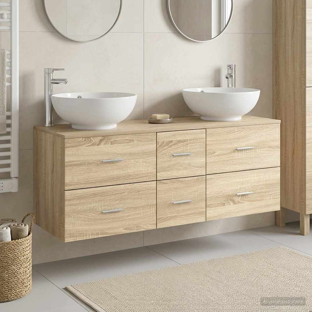 Badevrelsesmbel st 3 stk. Sonoma-eg 49,5 x 44,5 x 65 cm