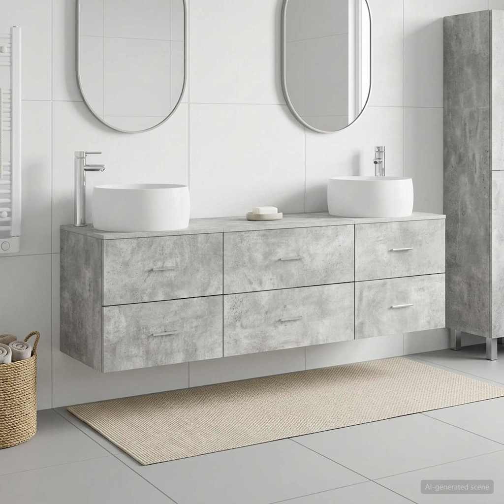 Badevrelsesmbel st 3 stk. Betongr 49,5 x 44,5 x 66 cm