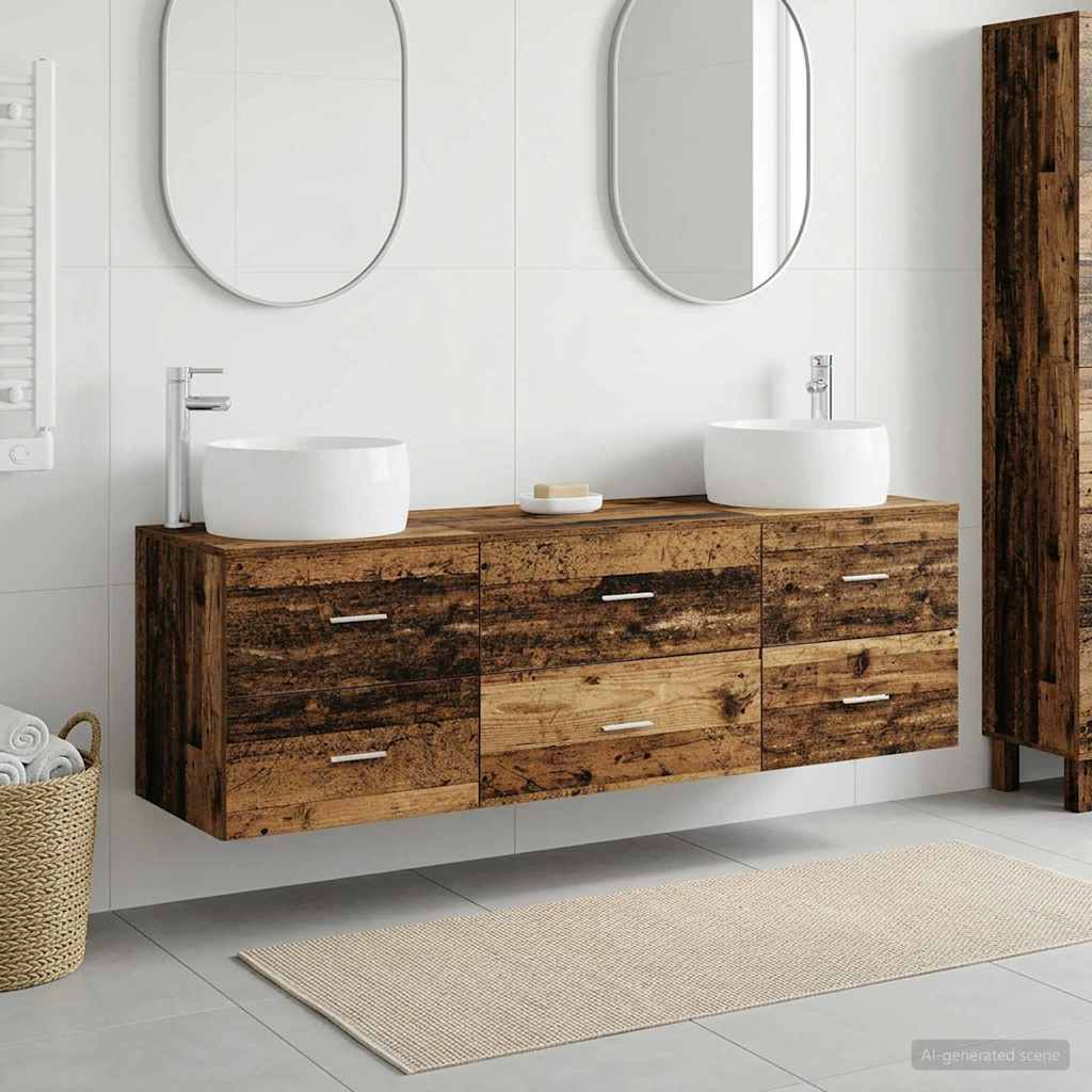 Badevrelsesmbel st 3 stk. Gammelt tr 49,5 x 44,5 x 66 cm