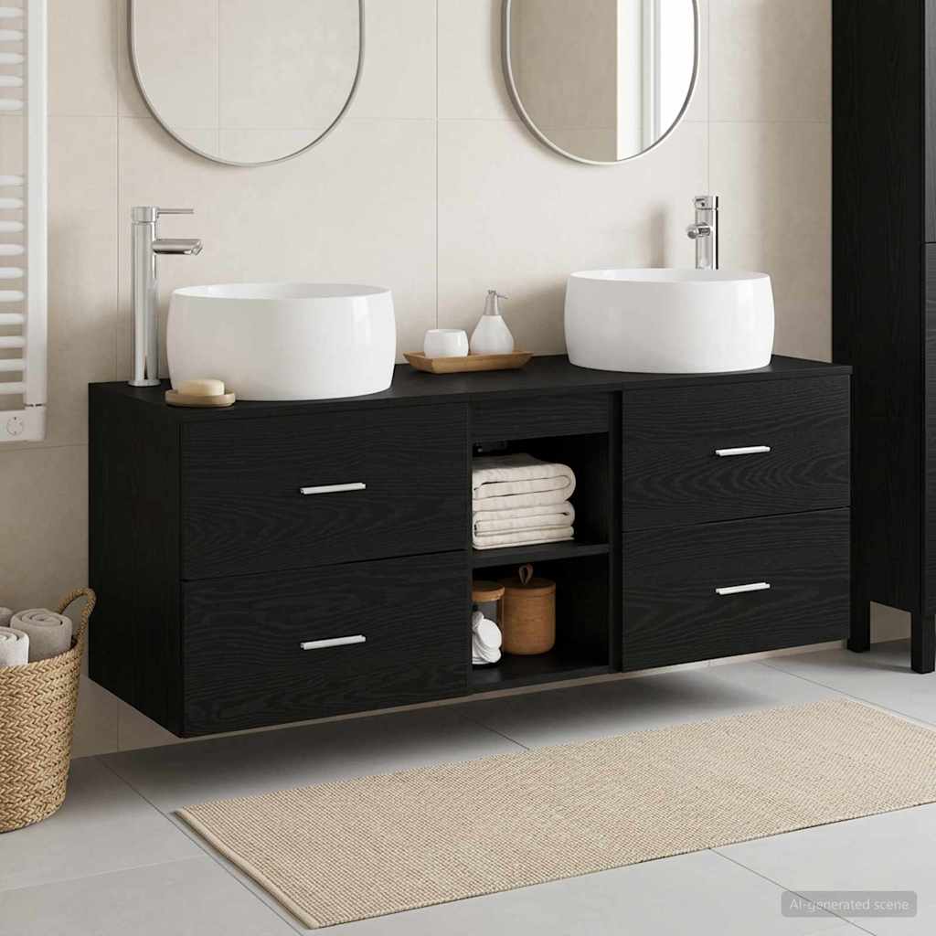 Badevrelsesmbel st 3 stk. Sort 49,5 x 44,5 x 66 cm