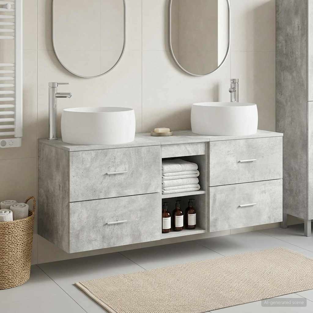 Badevrelsesmbel st 3 stk. Betongr 49,5 x 44,5 x 66 cm
