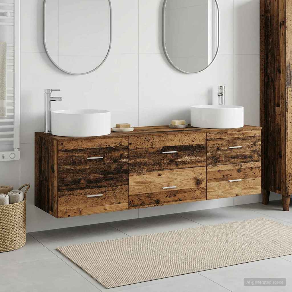 Badevrelsesmbel st 3 stk. Gammelt tr 49,5 x 44,5 x 65,5 cm