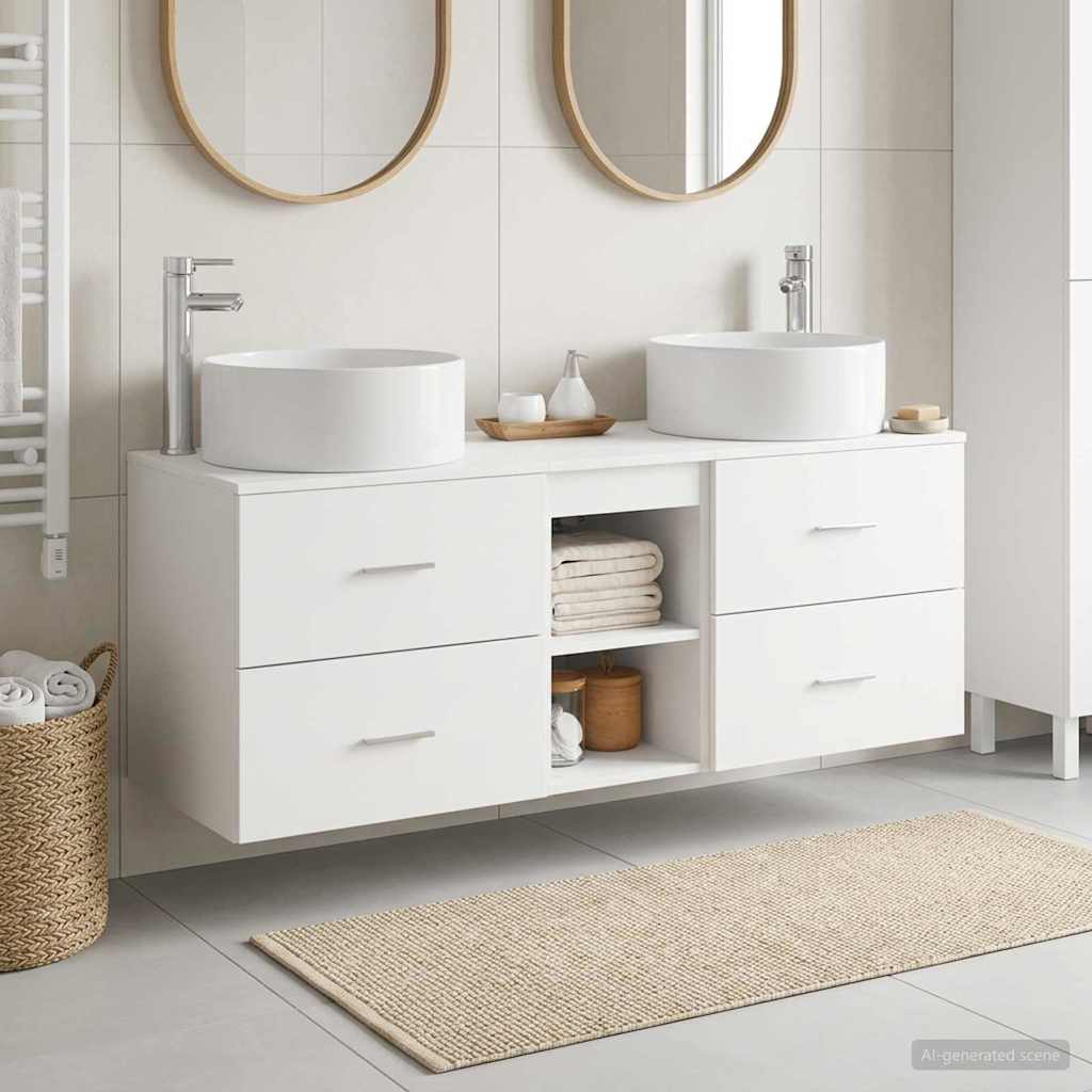 Badevrelsesmbel st 3 stk. Hvid 49,5 x 44,5 x 65,5 cm