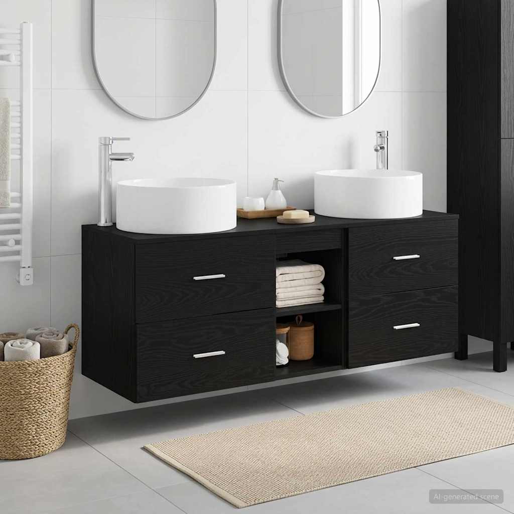 Badevrelsesmbel st 3 stk. Sort 49,5 x 44,5 x 65,5 cm