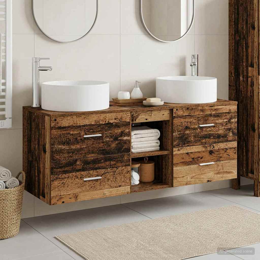 Badevrelsesmbel st 3 stk. Gammelt tr 49,5 x 44,5 x 65,5 cm