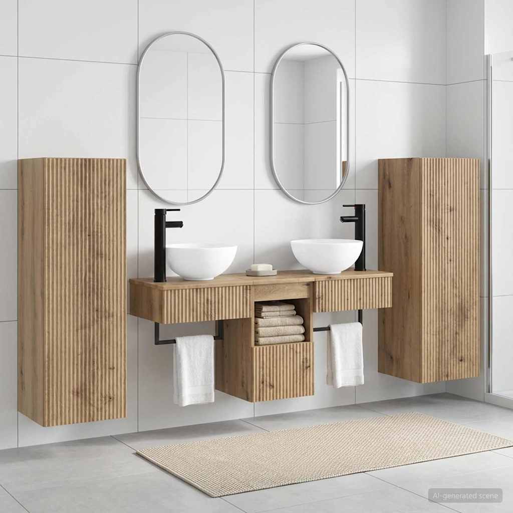 Badevrelsesmbel st 5 stk. Artisan-eg 33 x 34,5 x 100 cm
