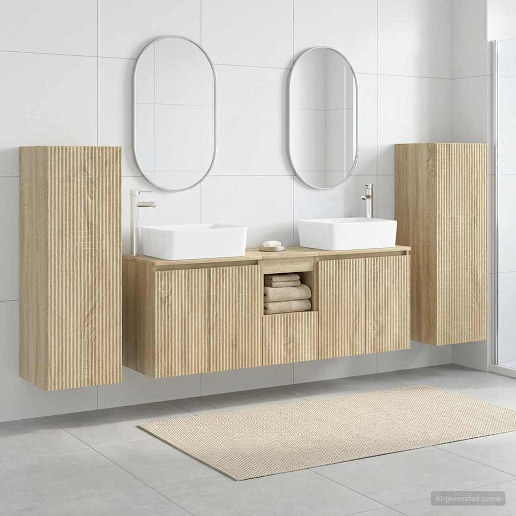 Badevrelsesmbel st 5 stk. Sonoma-eg 33 x 34,5 x 100 cm