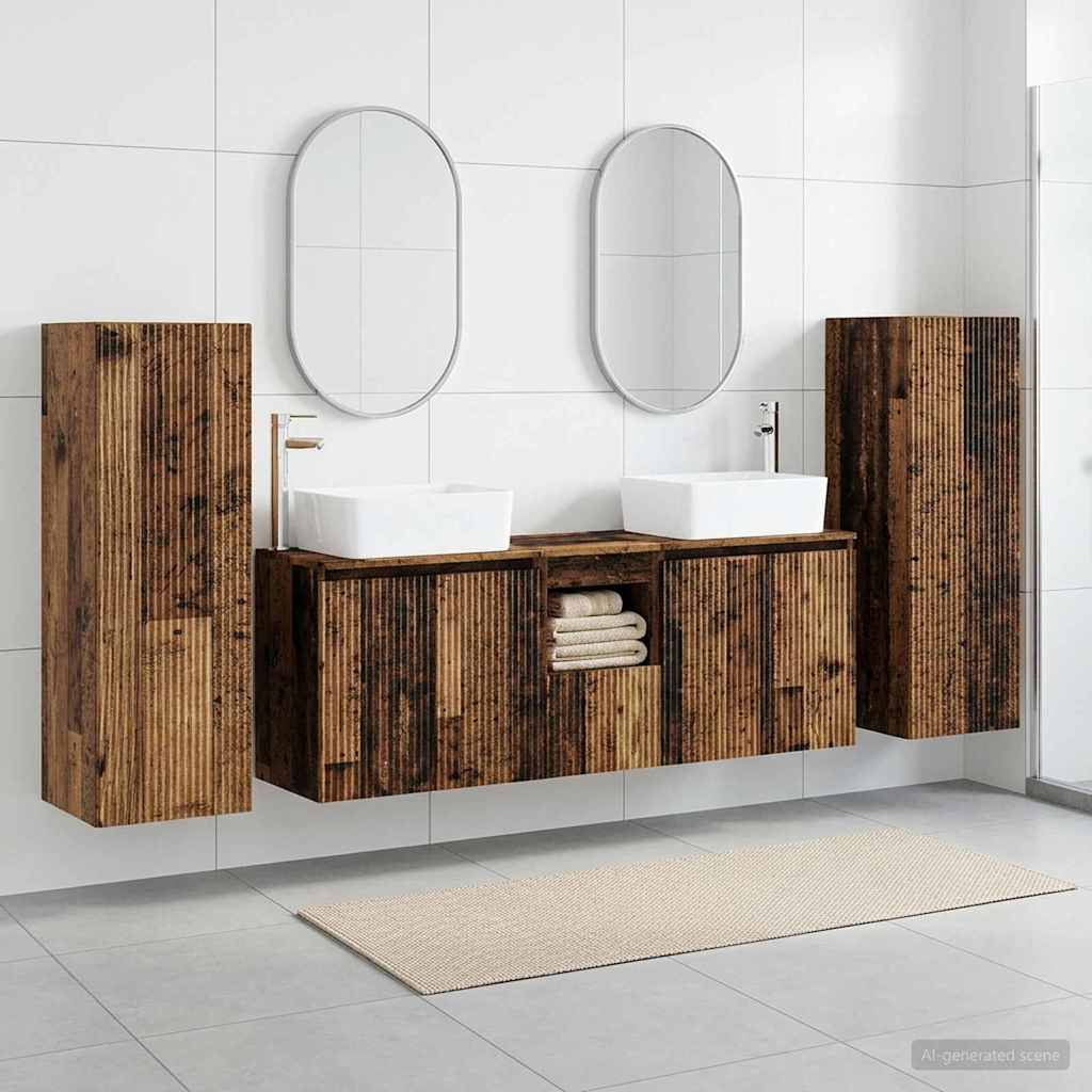 Badevrelsesmbel st 5 stk. Gammelt tr 33 x 34,5 x 100 cm