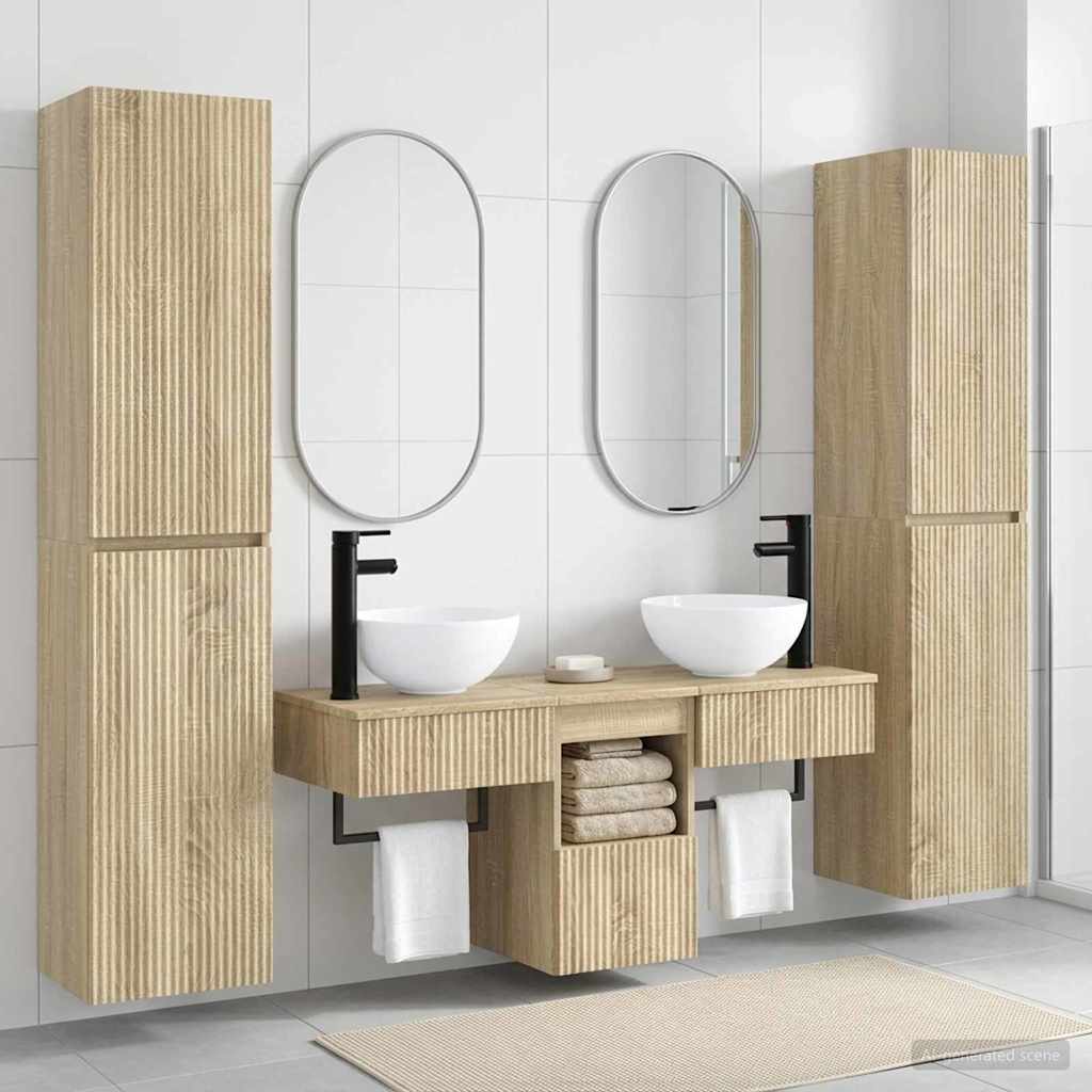 Badevrelsesmbel st 5 stk. Sonoma-eg 33 x 34,5 x 160 cm