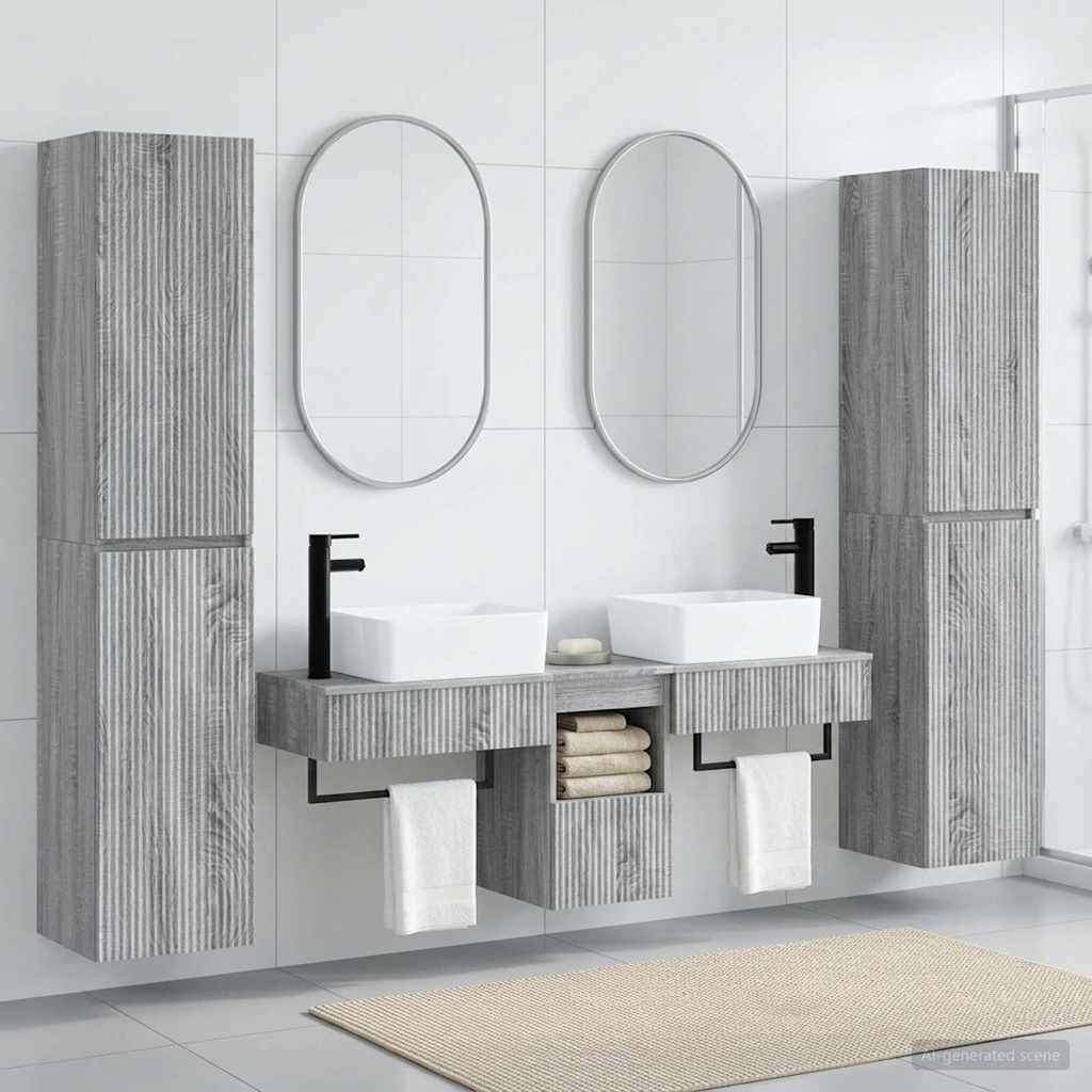 Badevrelsesmbel st 5 stk. Gr Sonoma 33 x 34,5 x 160 cm