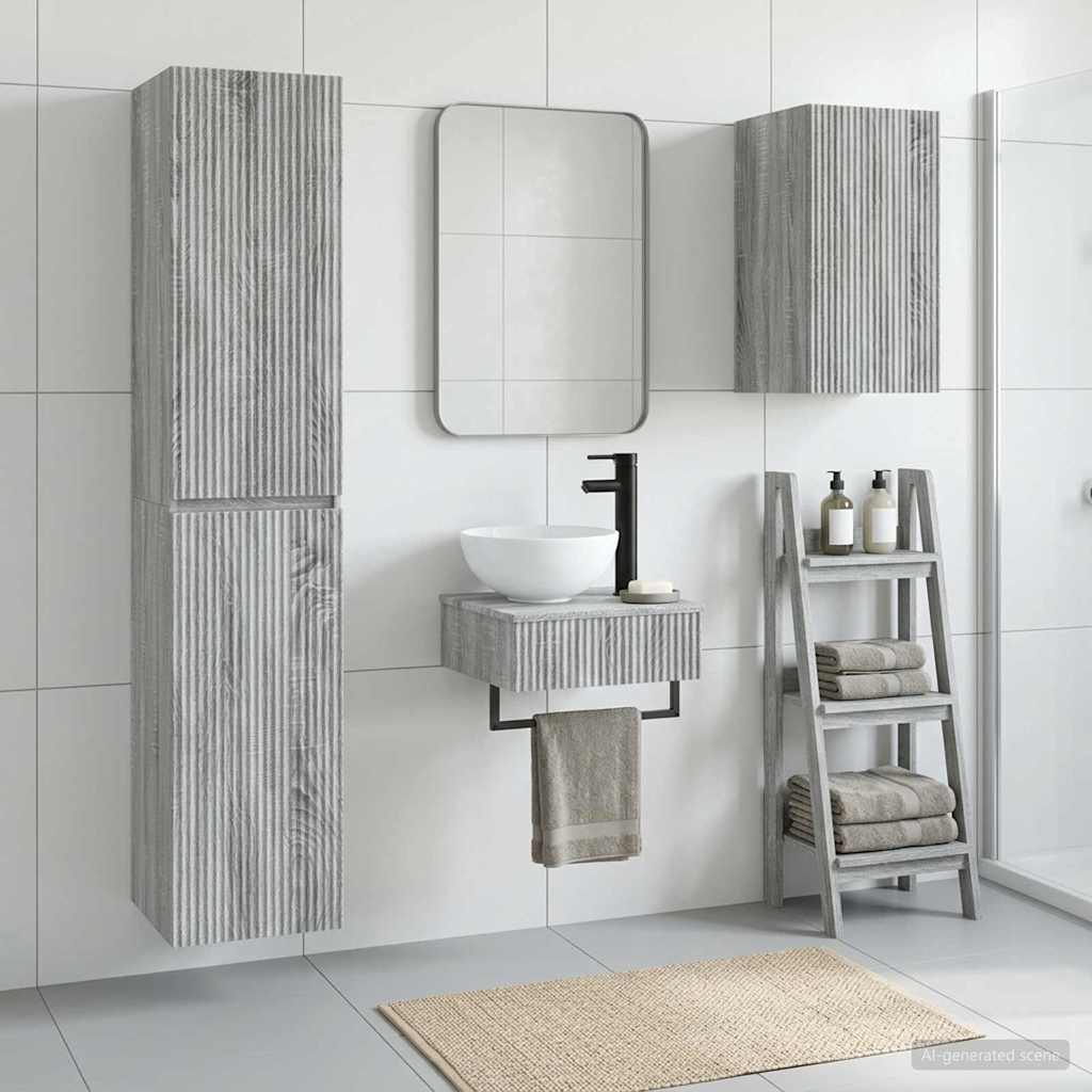 Badevrelsesmbel st 3 stk. Gr Sonoma 33 x 34,5 x 160 cm