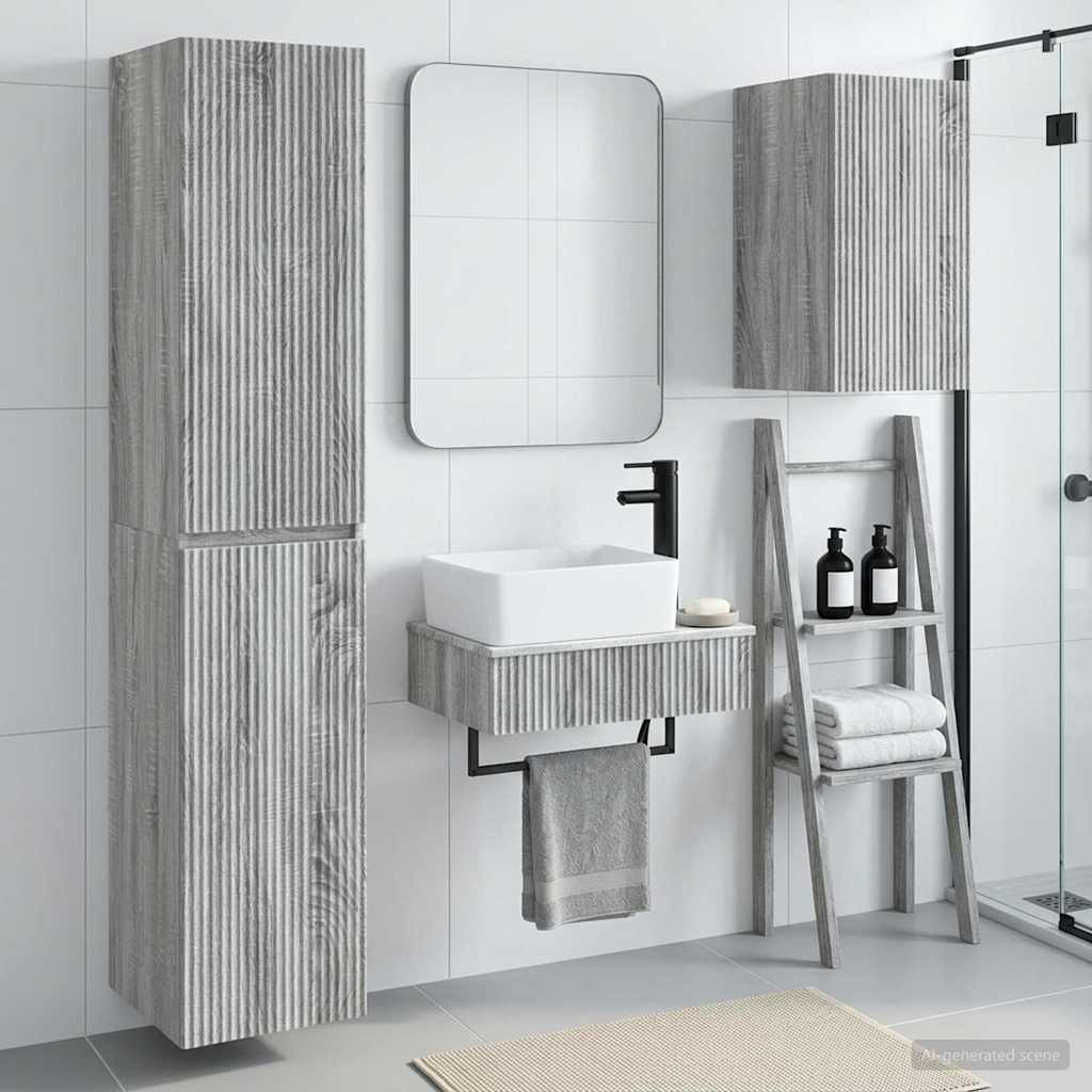 Badevrelsesmbel st 3 stk. Gr Sonoma 33 x 34,5 x 160 cm