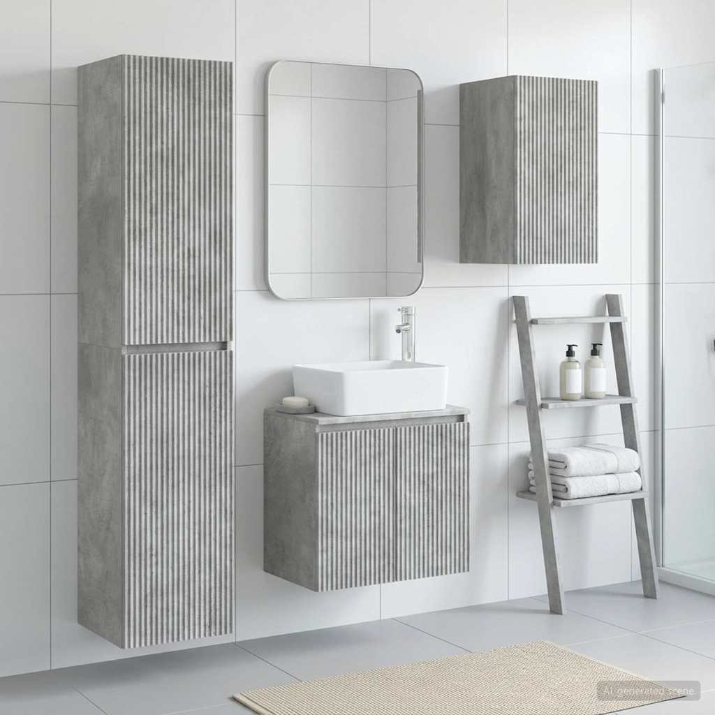 Badevrelsesmbel st 3 stk. Betongr 33 x 34,5 x 160 cm
