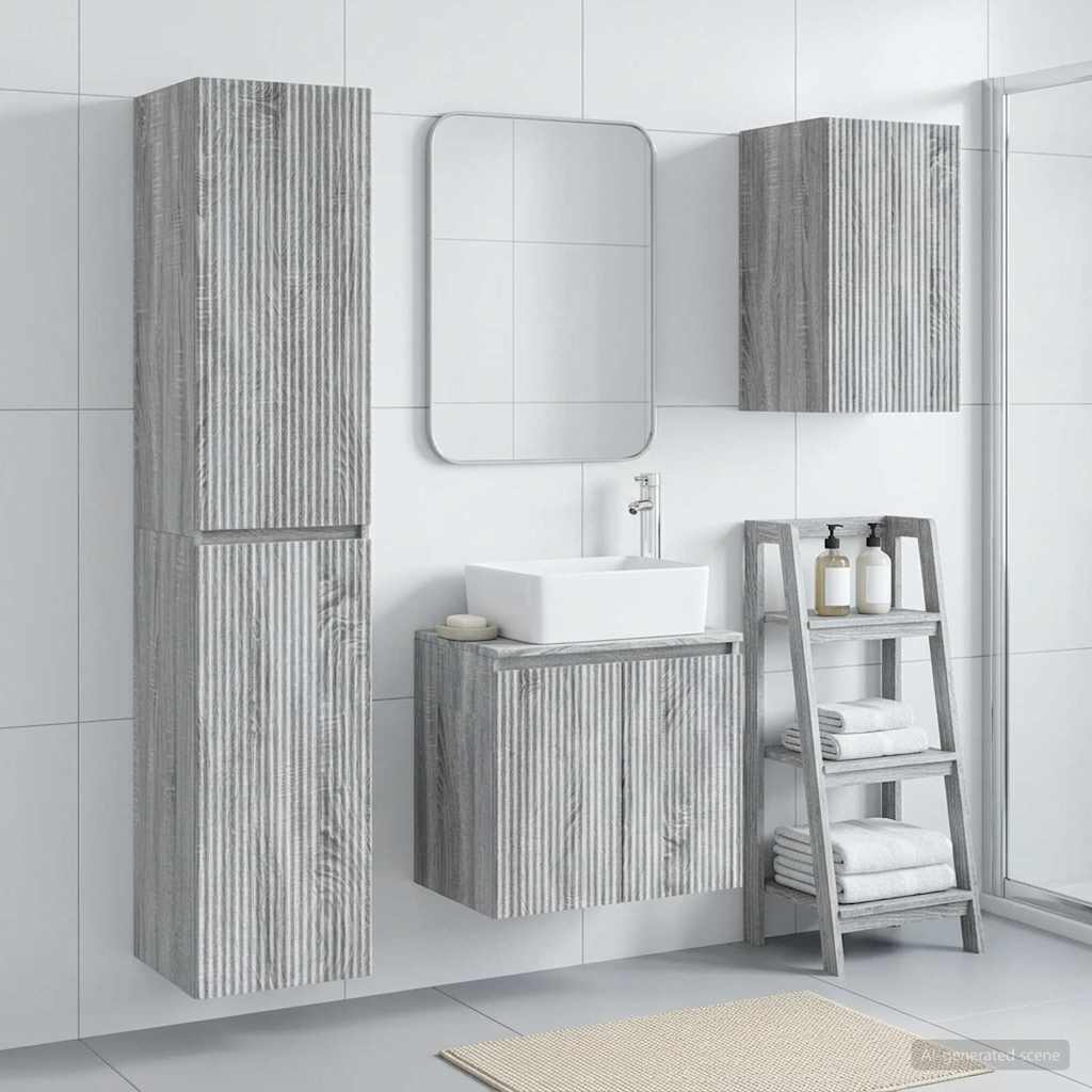 Badevrelsesmbel st 3 stk. Gr Sonoma 33 x 34,5 x 160 cm