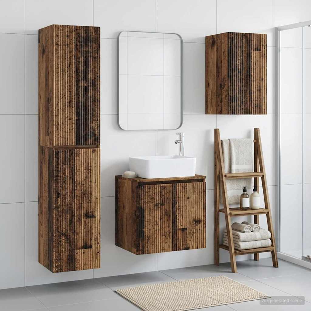 Badevrelsesmbel st 3 stk. Gammelt tr 33 x 34,5 x 160 cm