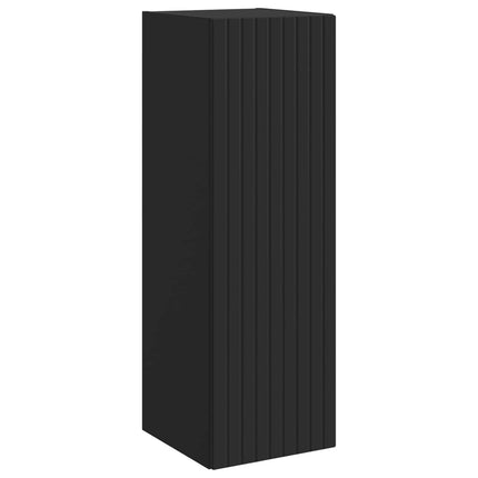 Badeværelsesmøbel sæt 3 stk. Sort 33 x 34,5 x 160 cm
