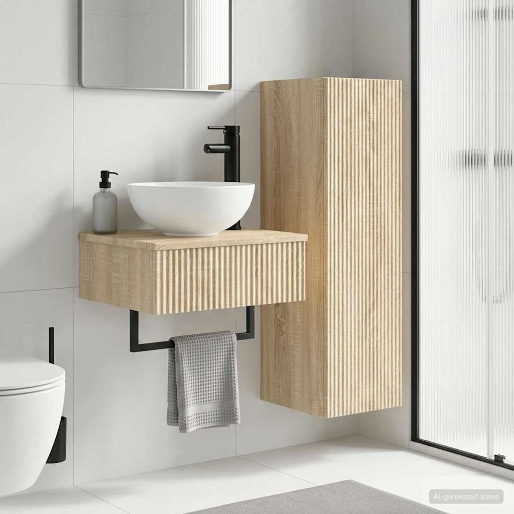 Badevrelsesmbel st 2 stk. Sonoma-eg 33 x 34,5 x 100 cm