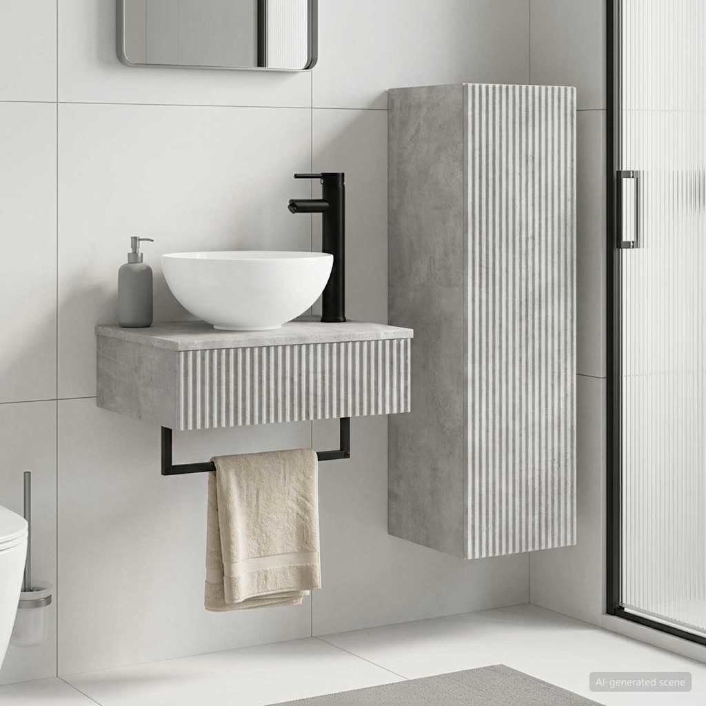Badevrelsesmbel st 2 stk. Betongr 33 x 34,5 x 100 cm