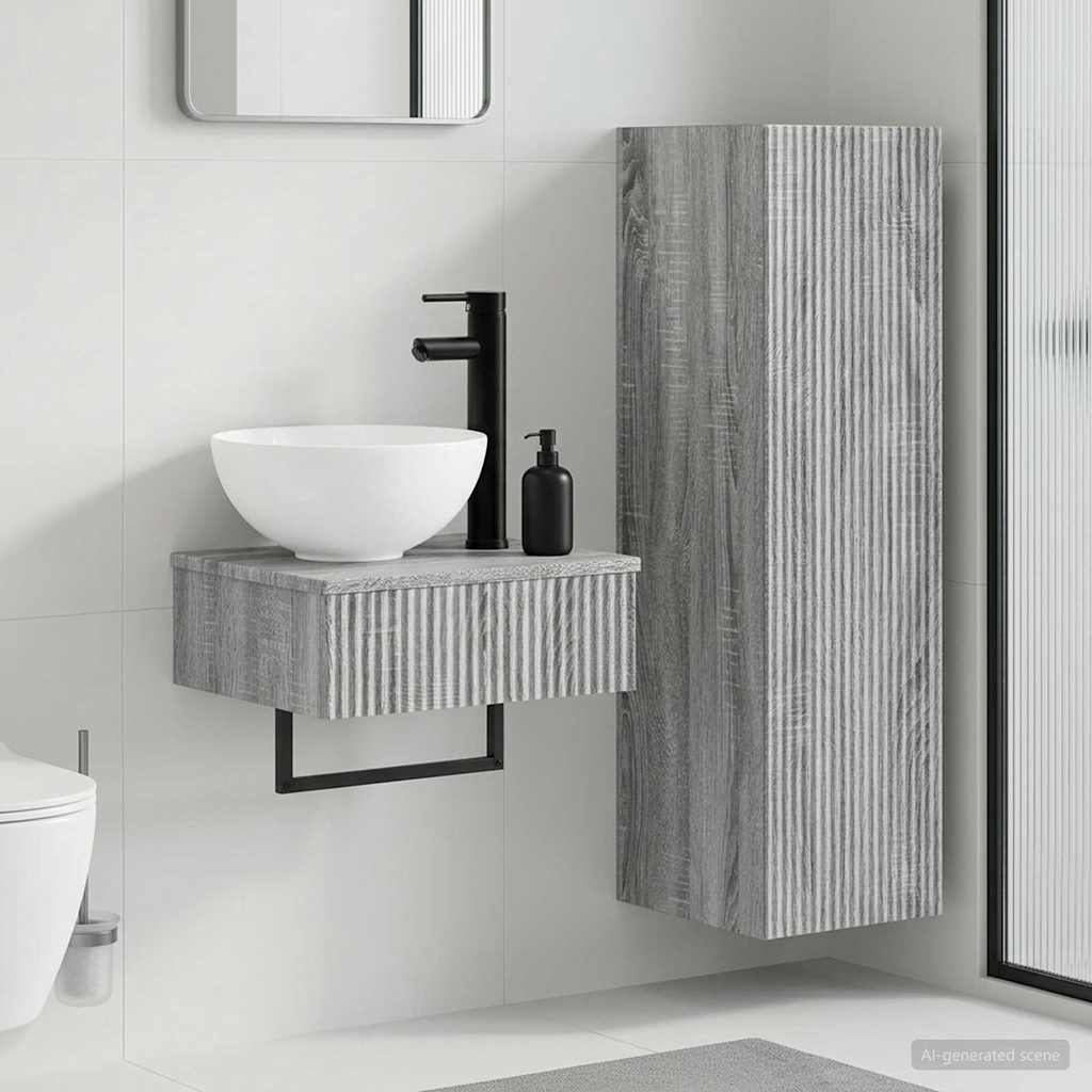 Badevrelsesmbel st 2 stk. Gr Sonoma 33 x 34,5 x 100 cm