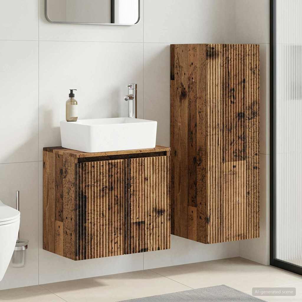 Badevrelsesmbel st 2 stk. Gammelt tr 33 x 34,5 x 100 cm