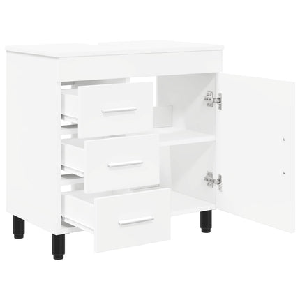 Badeværelse Vaskeskab Hvid 60 x 35 x 60 cm Konstrueret træ