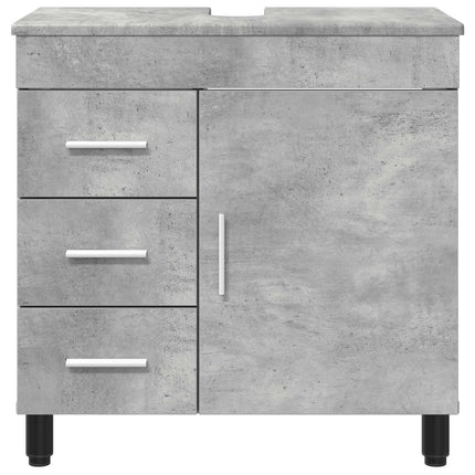 Badeværelse Vaskeskab Betongrå 60 x 35 x 60 cm Konstrueret træ