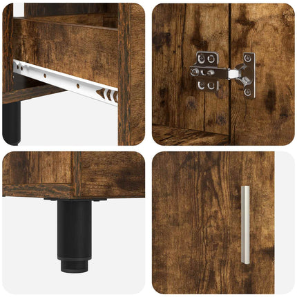 Badeværelse Vaskeskab Røget eg 60 x 35 x 60 cm Konstrueret træ