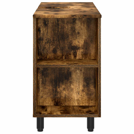 Badeværelse Vaskeskab Røget eg 80 x 35 x 60 cm Konstrueret træ