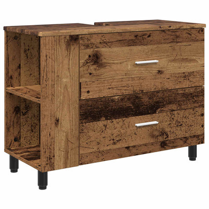 Badeværelse Vaskeskab Gammelt træ 80 x 35 x 60 cm