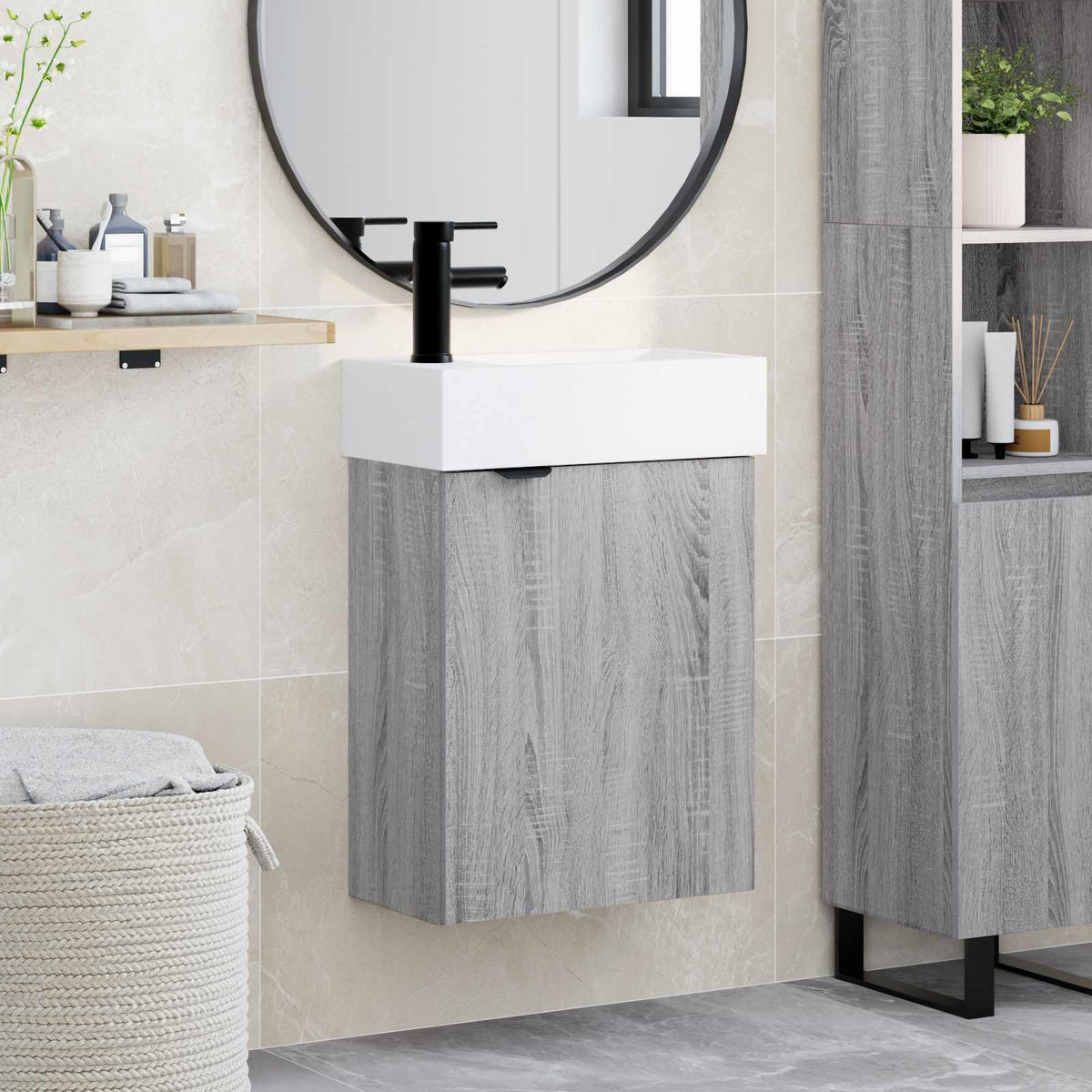 Badevrelses Vanity-enhed med Armatur Gr Sonoma