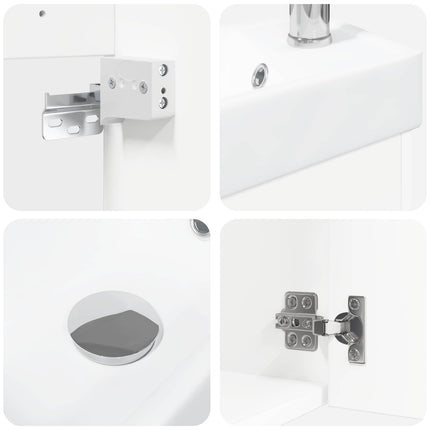 Badeværelses Vanity-enhed med Armatur Hvid 40,5 x 22,5 x 62 cm