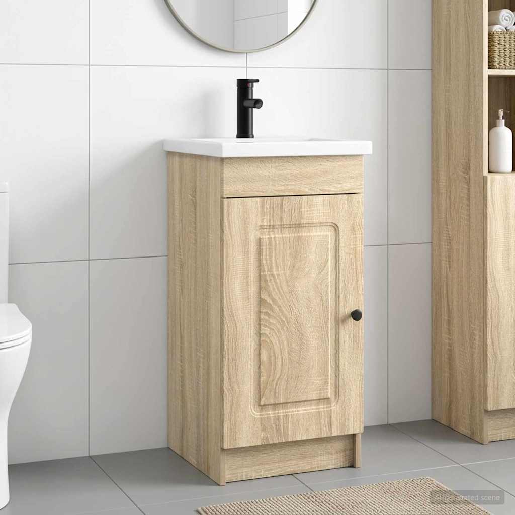 Badevrelsesvask med vask Sonoma-eg 42 x 40 x 84,5 cm