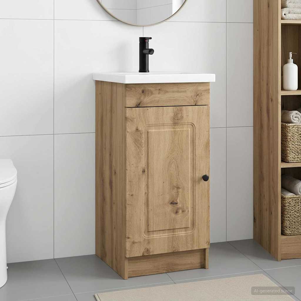 Badevrelsesvask med vask Artisan-eg 42 x 40 x 84,5 cm