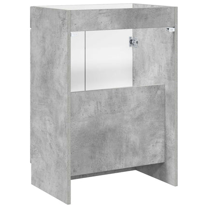Bad møbel under vasken Betongrå 78,5 x 37,5 x 81 cm