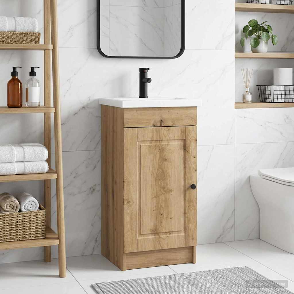 Badevrelsesvask med vask Artisan-eg 42 x 40 x 84,5 cm
