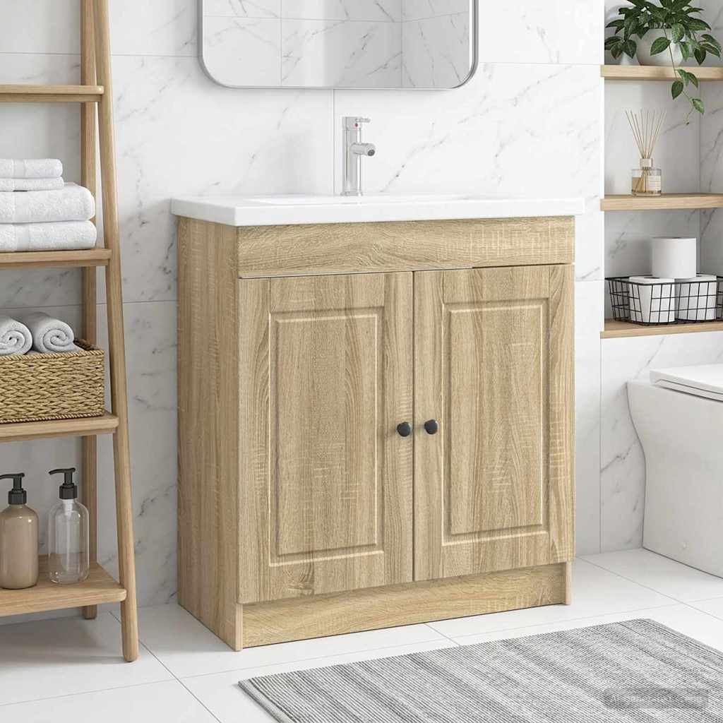 Badeværelsesskab til under vask - Sonoma eg 56 × 37,5 × 81 cm