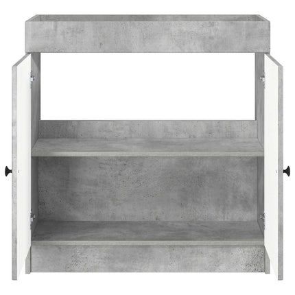 Bad møbel under vasken Betongrå 78,5 x 37,5 x 81 cm
