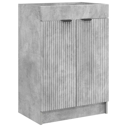 Bad møbel under vasken Betongrå 56 x 37,5 x 81 cm