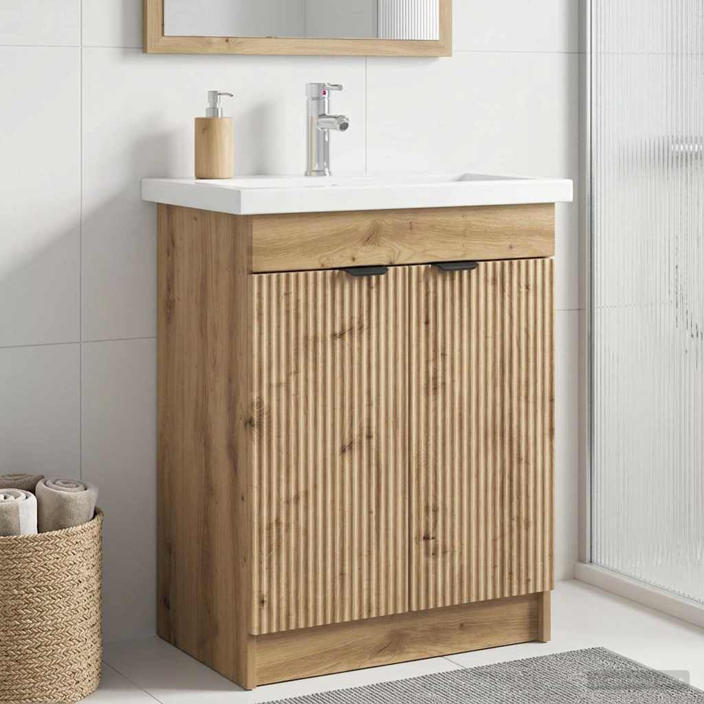 Badeværelsesskab under vask - Artisan eg 56 × 37,5 × 81 cm