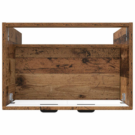 Bad møbel under vasken Gammelt træ 78,5 x 37,5 x 81 cm