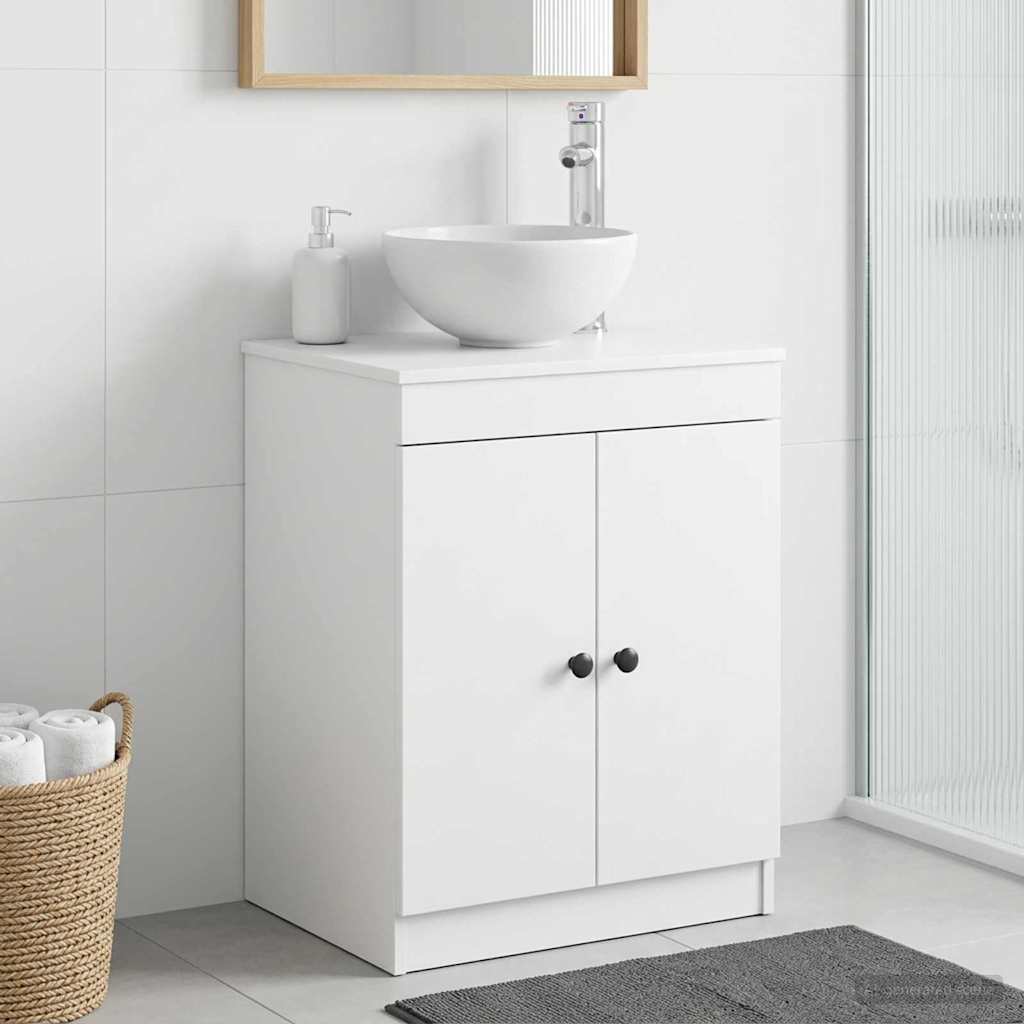 Badeværelsesskab Hvid 54 x 41 x 70 cm Konstrueret træ billede