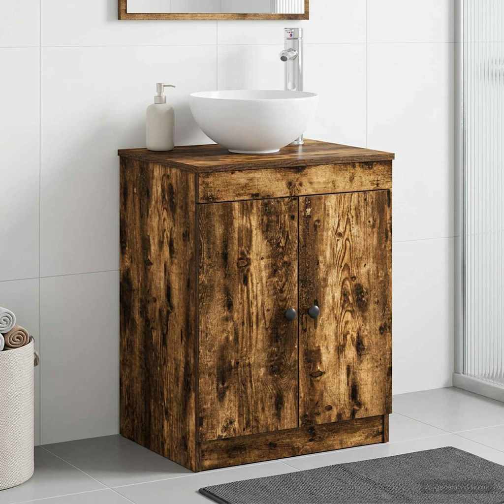 vidaXL Badeværelsesskab Røget eg 54 x 41 x 70 cm Konstrueret træ