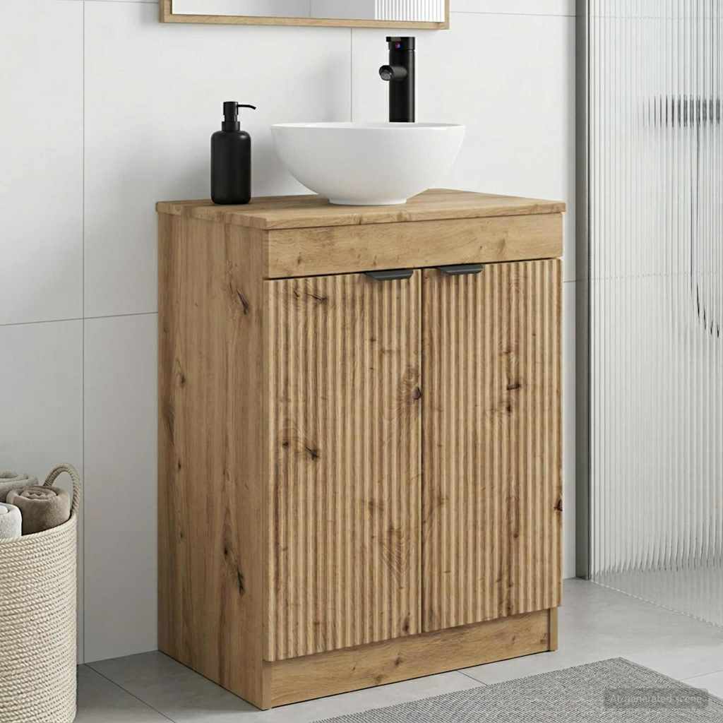Badevrelsesvask med vask Artisan-eg 54 x 35 x 83 cm