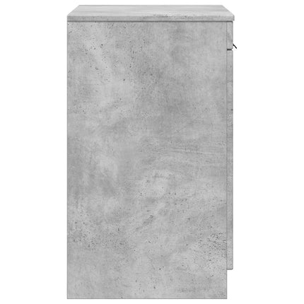 Badeværelsesskab Betongrå 54 x 41 x 70 cm Konstrueret træ