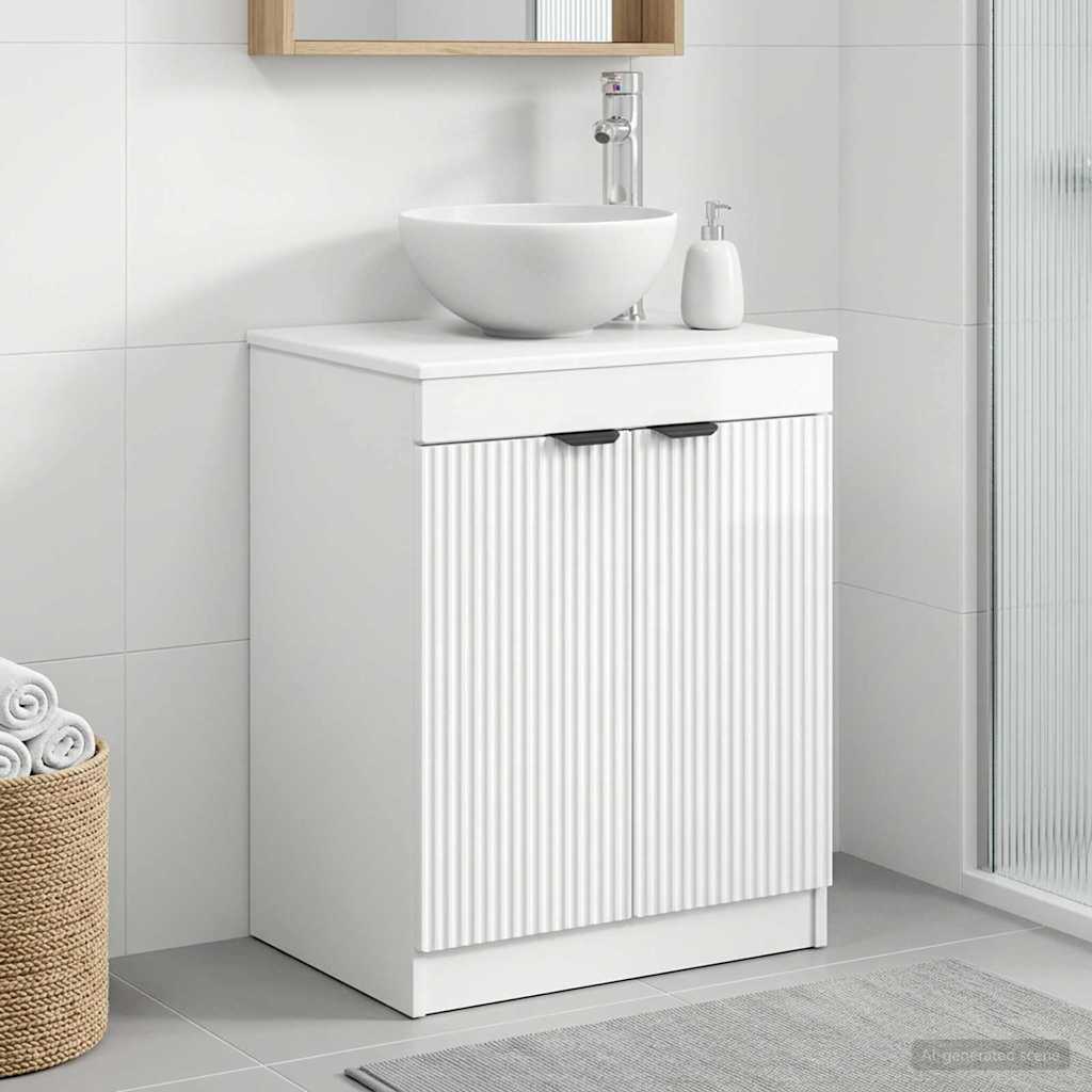 Badevrelsesskab Hvid hjglans 54 x 41 x 70 cm Konstrueret tr