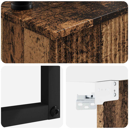 Vægmonteret vask Gammelt træ 53 x 35 x 39 cm Konstrueret træ